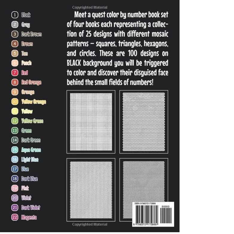 J. Number Color Filling Book